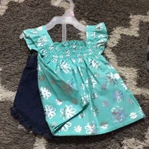 12 month top and shorts! NWT